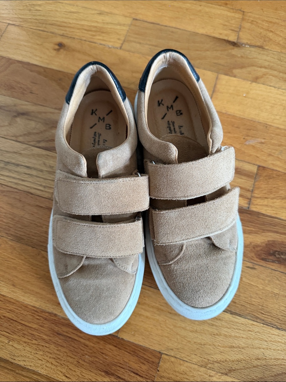 KMB Suede Double-Strap Sneaker - Tan